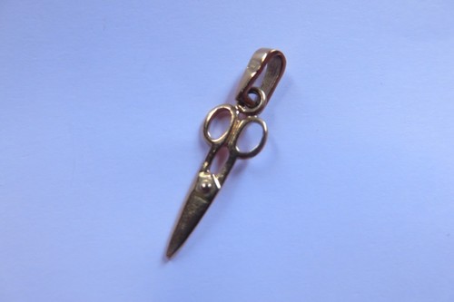 Pendentif ciseaux plaqué - ciseaux, en