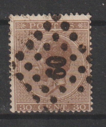 Belgium 1865 cob - belgium, 1865/6