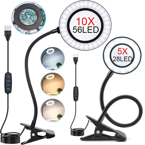 Lampe loupe led grossissante - led,