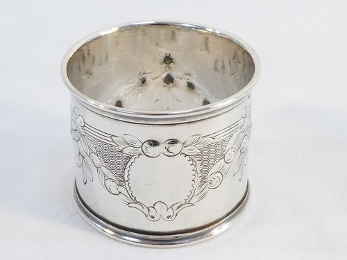 Rond serviette argent - rond,