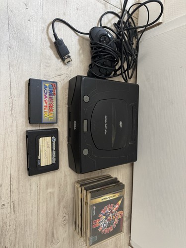 Sega saturn noire - sega, avec