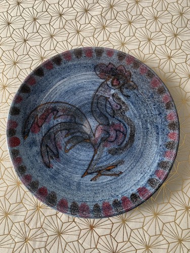 Assiette coq vintage - assiette,