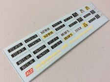 1964-1978 FRANCE LICENSE PLATES 1:43 DECALS - FOR 14 CARS