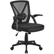 Fauteuil de Bureau avec Accoudoirs Pliables Chaise de Bureau Hauteur R��glable