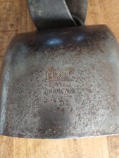 Antique cow bell. Simond Chamonix No. 3 1 early 20th century H. 14 Cm