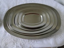 Lot 6 plats de service gigogne