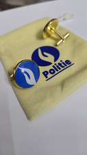 Boutons De Manchettes Dorés Politique Belge Belgique Police