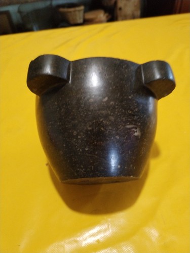 Mortier marbre noir granit - noir, ou