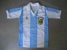 Maillot Argentine 1980 Maradona Vintage shirt jersey Argentina enfant 8 ans