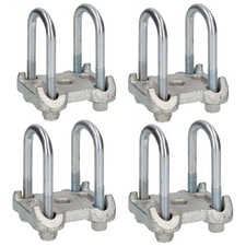 8 boulons et 4 plaques de base pour remorques Ifor Williams Twin...