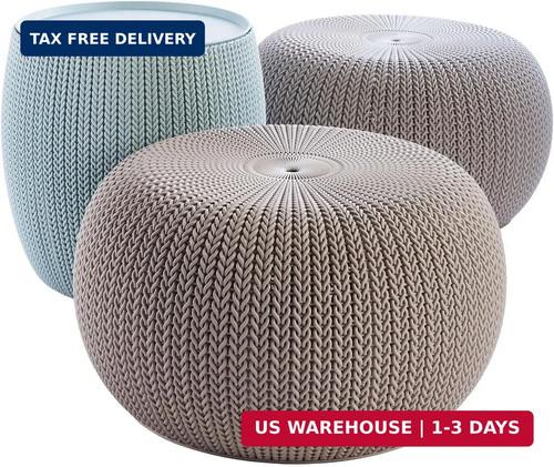 Keter urban knit pouf - keter,