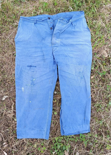 Pantalon bleu travail - pantalon,