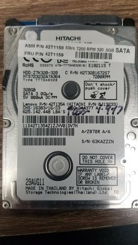 Hitachi 320gb 7200rpm hdd - hitachi,