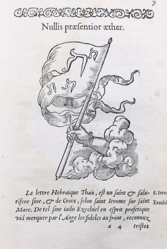 Lettre hébraïque thau - thau, en