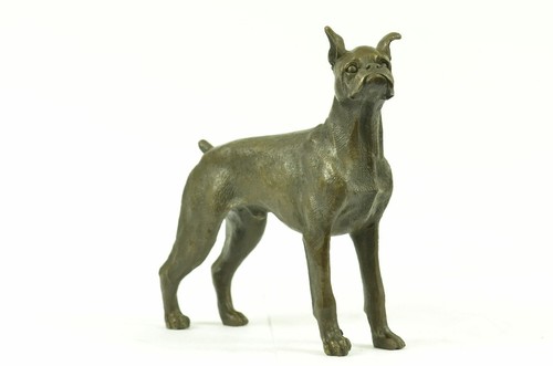 Vintage bronze laiton boxer - laiton,