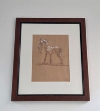 Dessin ancien crayon gouache