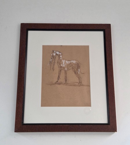 Dessin ancien crayon gouache