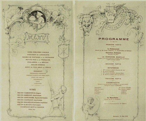 Ca3 menu fête centrale de - du,