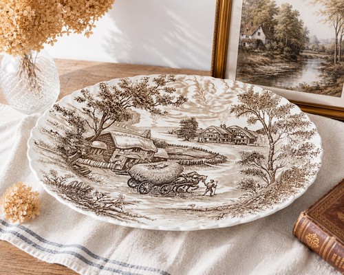 Plat ovale ancien - plat,