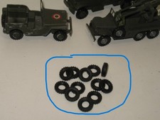 D62, square band tires X 10 for FJ FRANCE TOY GMC, DODGE, GAC .. 16 / 7