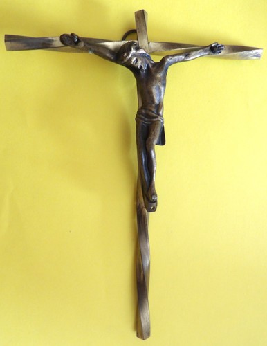 Crucifix metal dont - metal, christ