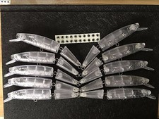 10pcs Unpainted Crankbait Fishing Lure Body 5 1/2 Inch 2/3 OZ Blank lures 218#