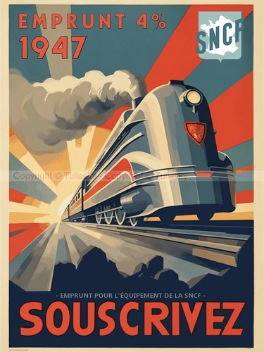 Affiche vintage illustrée - affiche,
