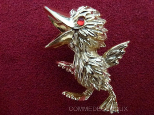 Broche vintage poussin - broche,