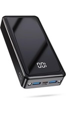 Batterie Externe 24000mAh Rapide 3 Entrée Lampe De Poche Usbc iPhone Android