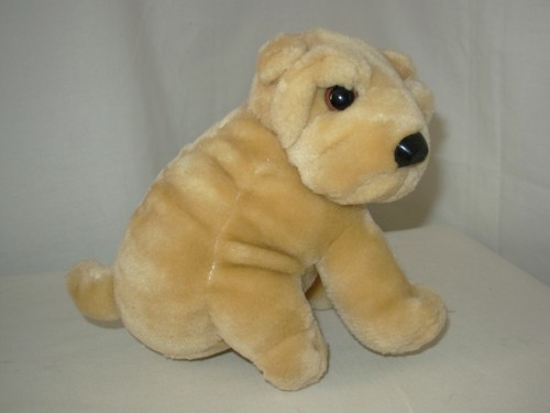 Peluche chien shar pei 16cm - pei,