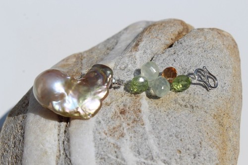 Pendentif très grande perle - pendentif,