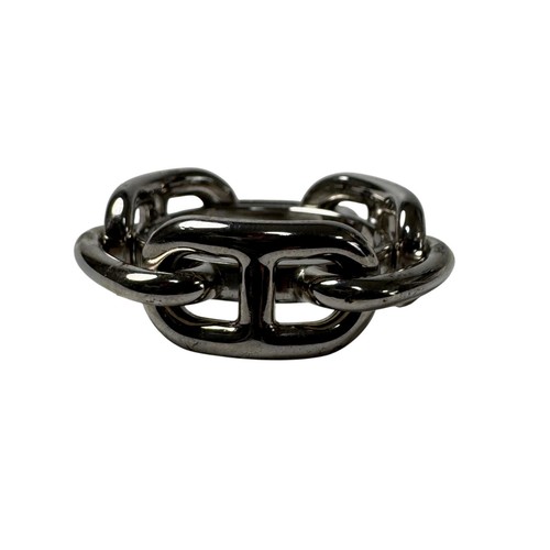 Bague écharpe hermès chaîne - bague,
