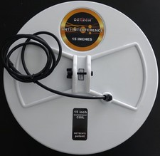 Bobine de recherche anti interférence Detech 15" DD pour détecteurs Minelab...