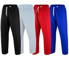 TRUESAGA - Solid Color Regular Karate Pants 8 Oz Cotton-Poly Light Weight Unisex