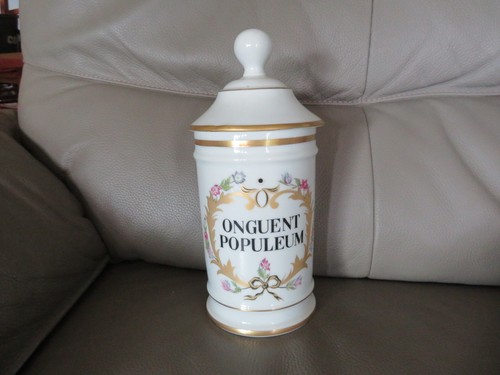 Old porcelain pharmacy jar - old,