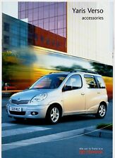 Toyota Yaris Verso Accessories 2003-05 UK Market Sales Brochure