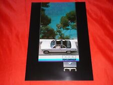 1978 BMW 3 Series E21 Baur Top Cabriolet TC1 Brochure Brochure Depliant Folleto