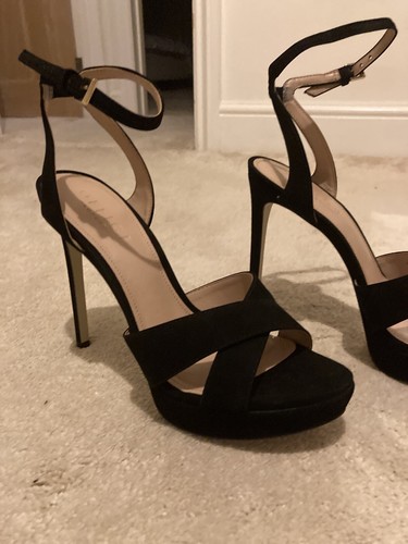 Talons stilletto daim noir - daim,