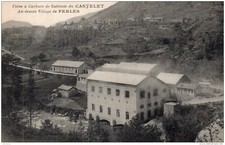 S642 - cpa 09 Calcium Carbide Plant du Castelet, above the Village of P
