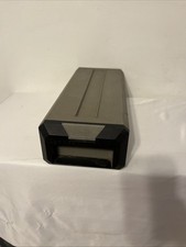 Posso Gray Plastic Media Box - 16 Cassette Tapes Storage -