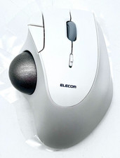 ELECOM Wireless 2.4 Ghz Ergonomic IST Trackball M-IT11DR Series - White