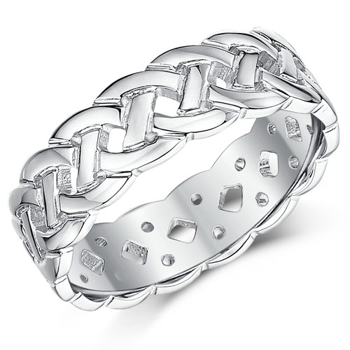 Bague celtique 6mm anneau - celtique,
