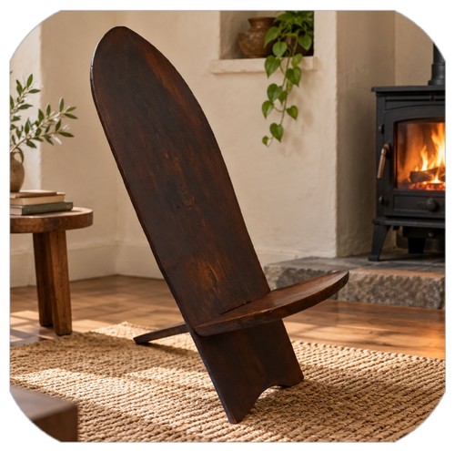 Chaise viking bois africain - chaise,
