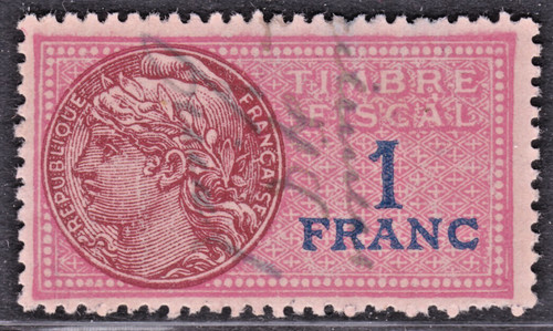 Timbre france fiscal - france,