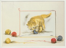 cp cat and wool balls - signed - vg 1997 - gf