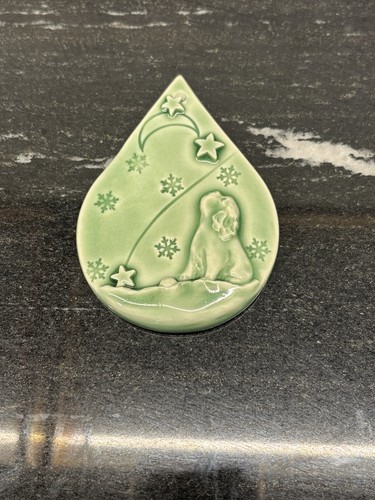 Ooak green ornament cavalier - ooak,