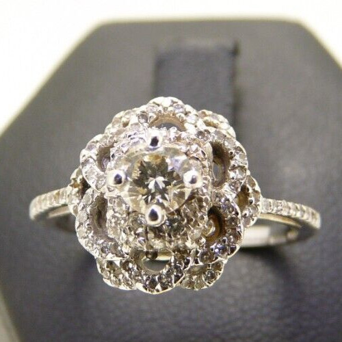 Bague vintage blanc - en,