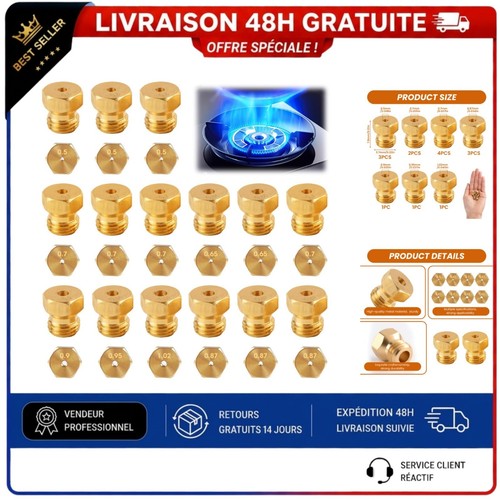 Kit gicleurs gaz butane - de, 15