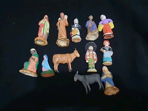 Crêche noël ancienne 12 - ancienne,
