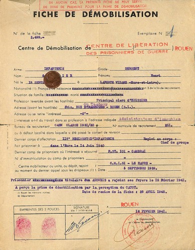 Fiche démobilisation - fiche, de